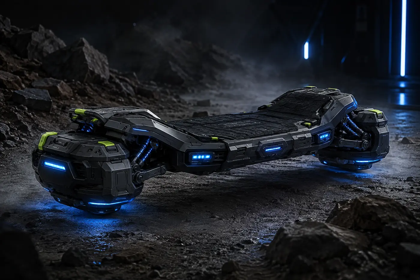 Rugged off-road electric board concept
